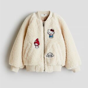 H&M Cream Hello Kitty and Friends Teddy Fleece Sherpa Jacket